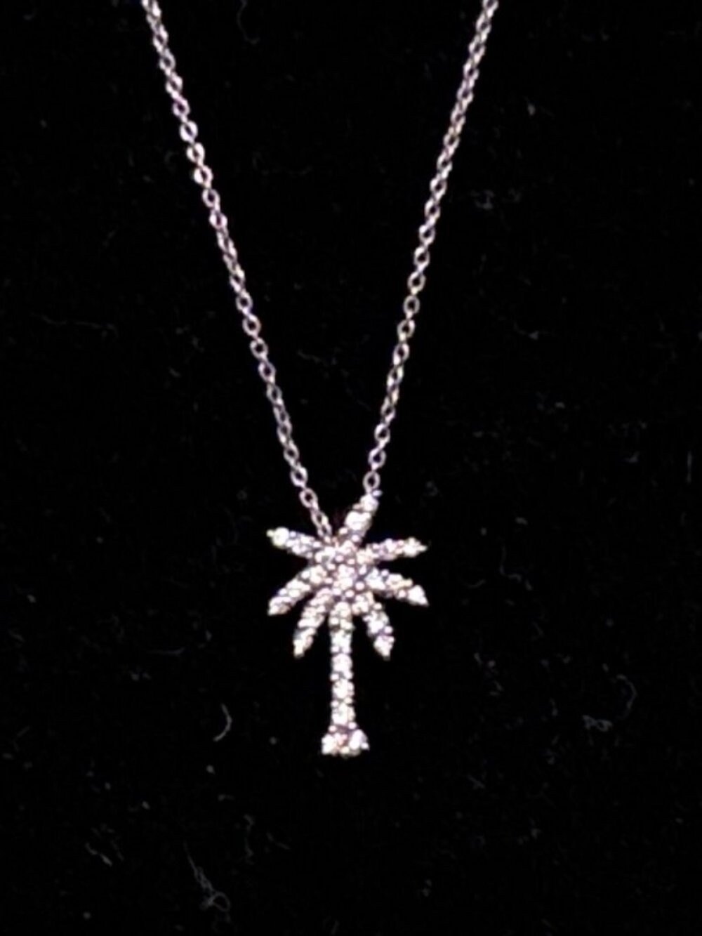 ROBERTO COIN 18K Diamond Palm Tree Pendant Necklace